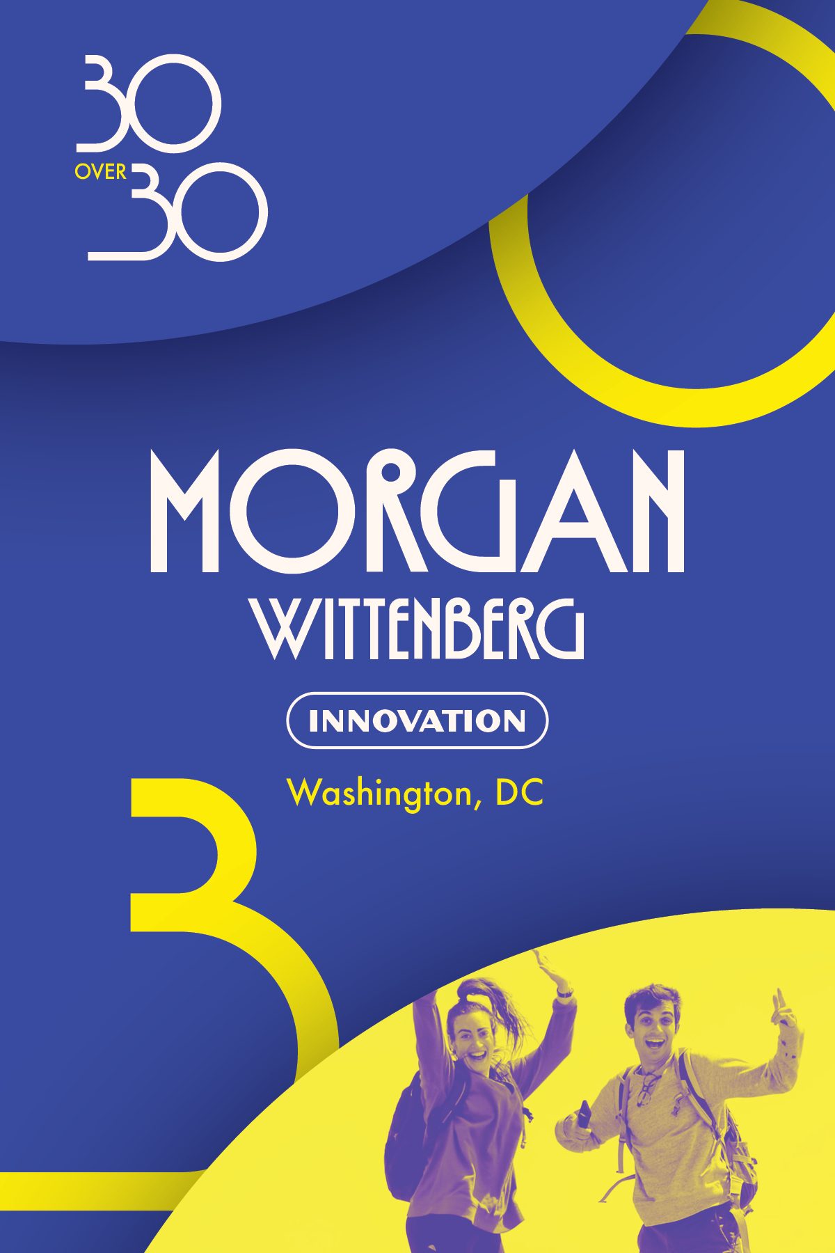 30 Over 30 attendee badge design
