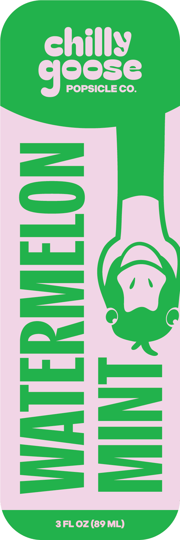 Watermelon Mint popsicle packaging