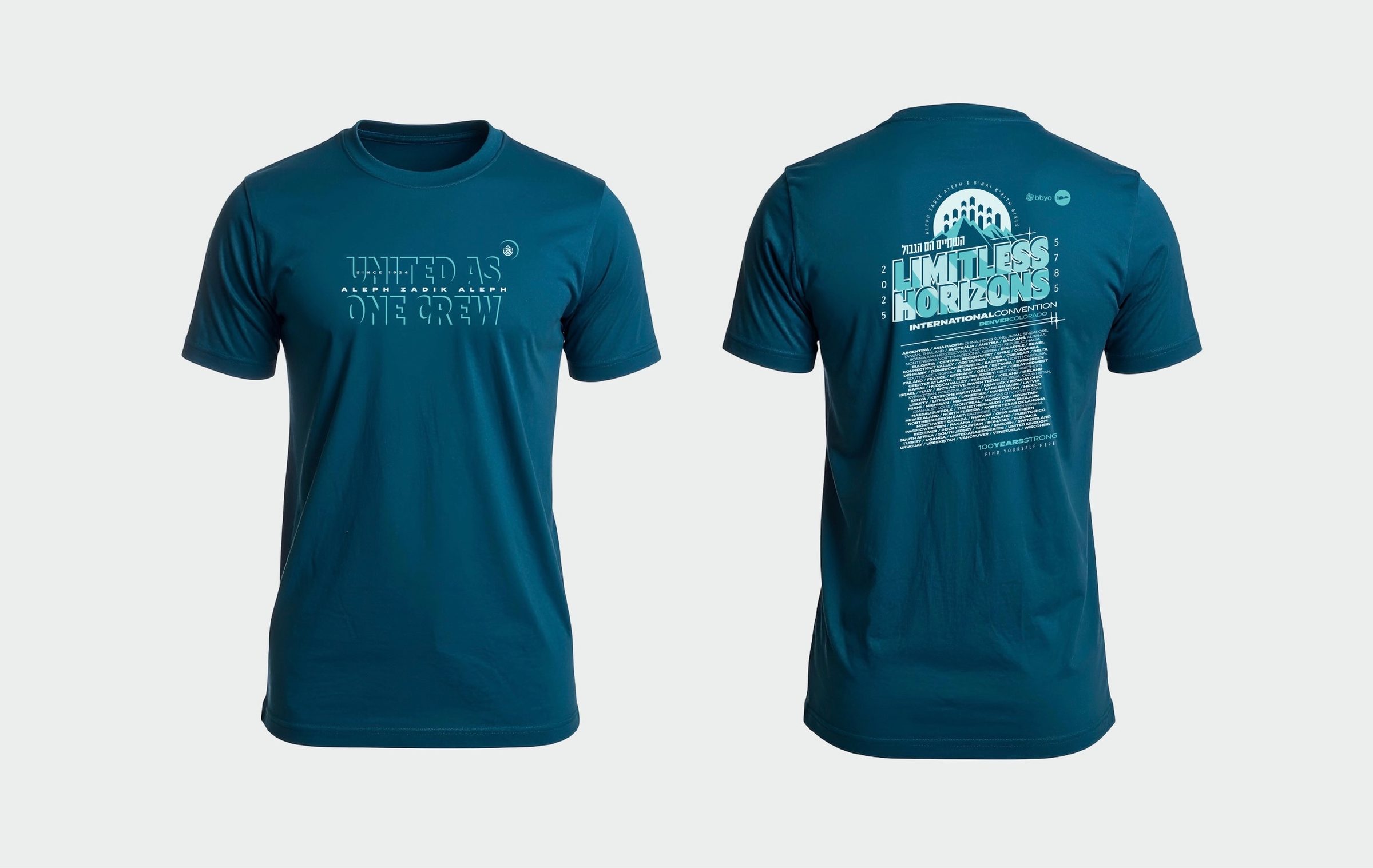 "United As One Crew" convention t-shirt mockup