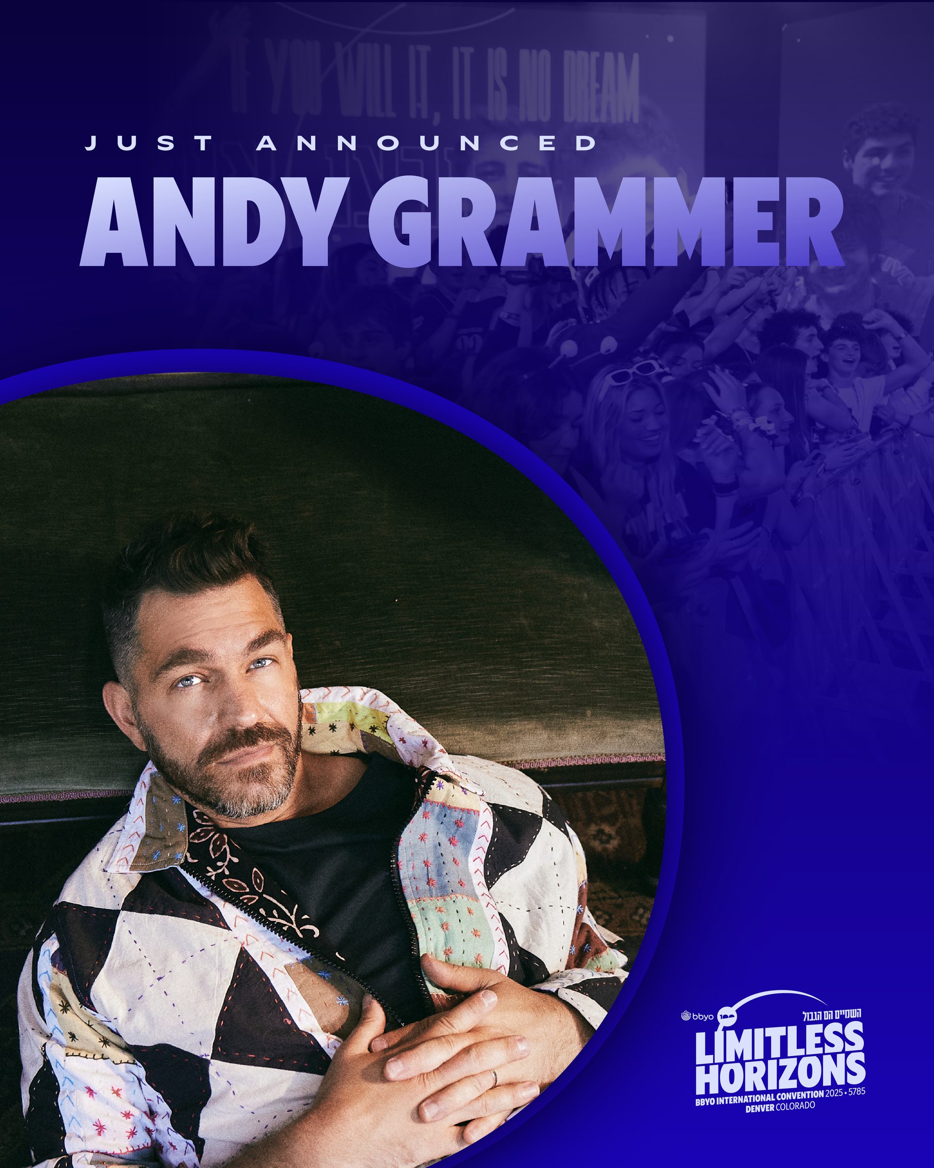 Andy Grammer speaker announcement graphic