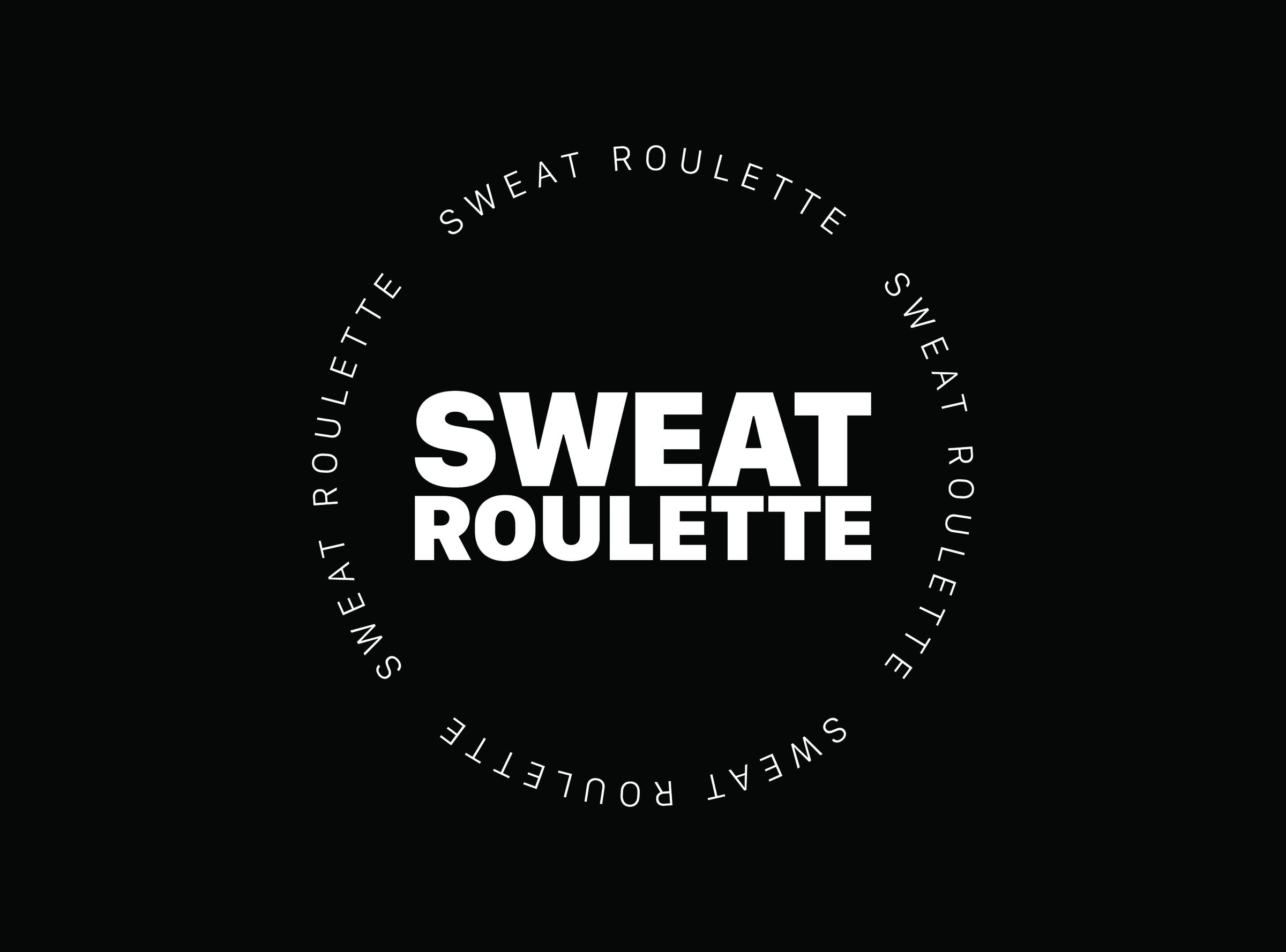 Sweat Roulette logo with circular type